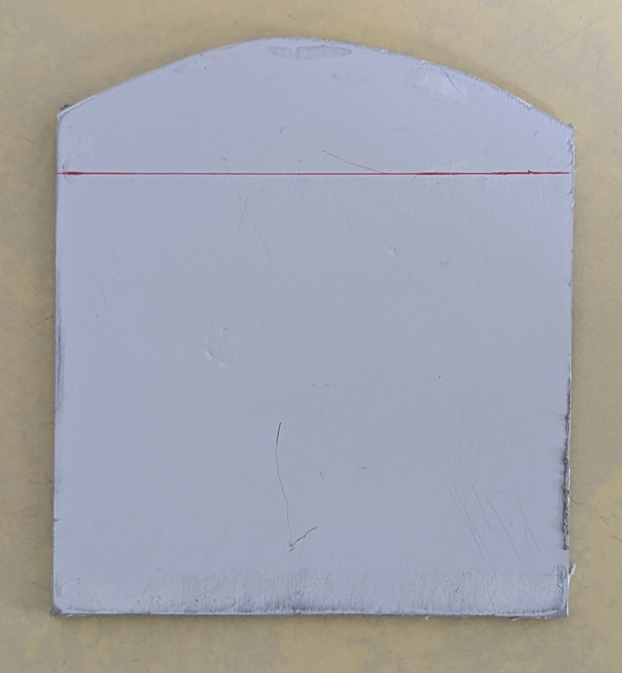 Mould part with reference line